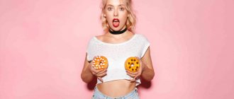 girl with donuts on her chest