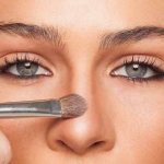 nose contouring with cosmetics
