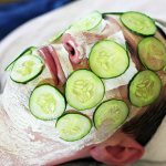 Fresh cucumber slice mask