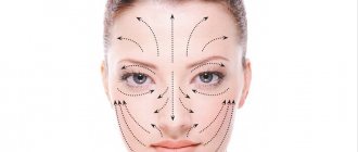 Наносите косметические маски по линиям, начиная от подбородка и двигаясь вверх, как рекомендуют специалисты