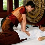 Thai massage session
