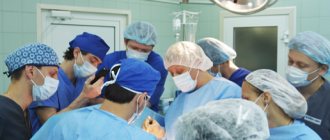 Sergeev I.V. in the operating room 